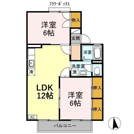 ヴィラ・ウィローⅡ 間取り図
