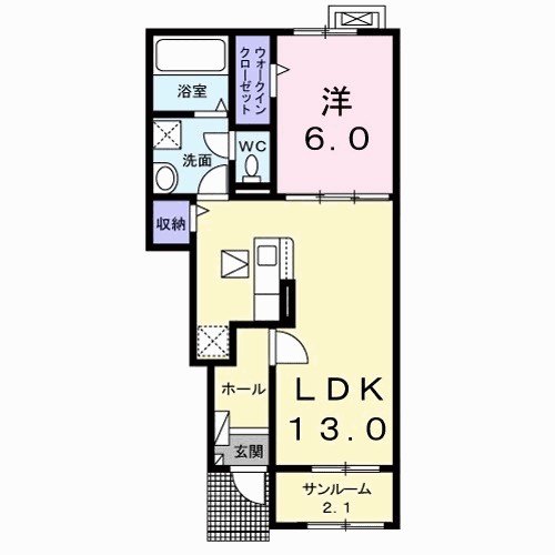 ラーソ　ミラグロ　Ⅰ 間取り図