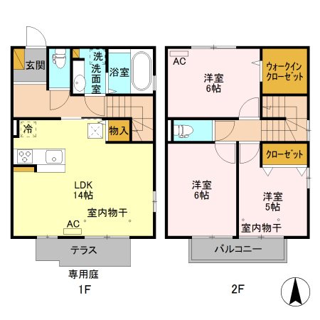 シンシアハイム 間取り図