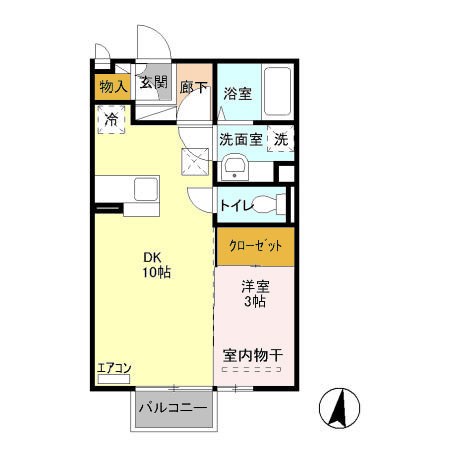 ヴィラージュレヨン 間取り図