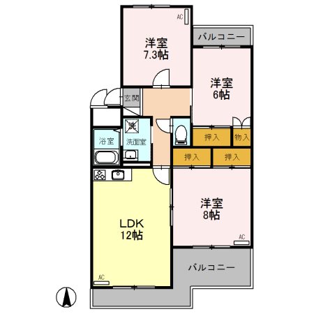 ファランドール井野 間取り図