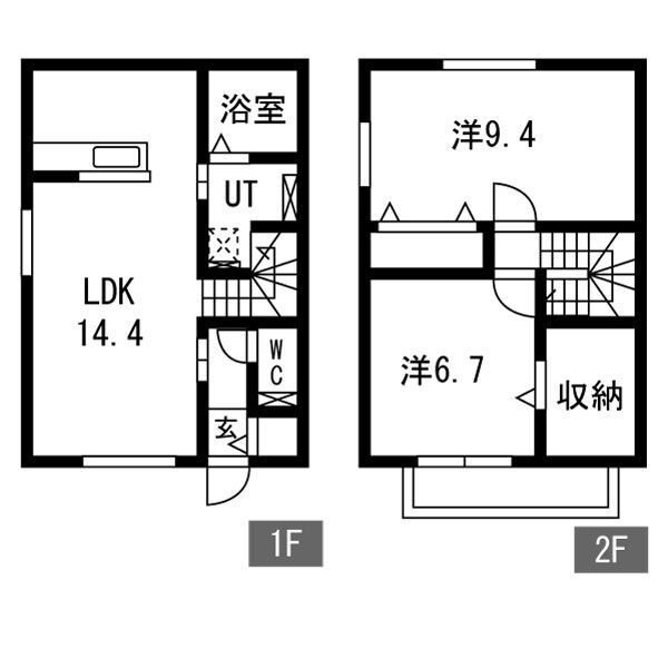 Les・Aubepines昭和 間取り図