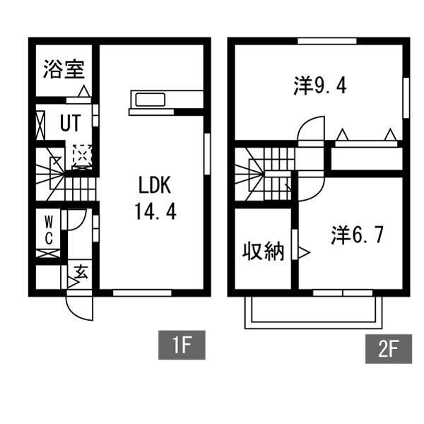 Les・Aubepines昭和 間取り図