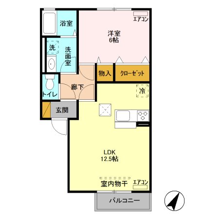 グランジェⅠ 間取り図