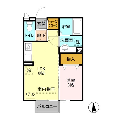 メゾンドボナール 間取り図