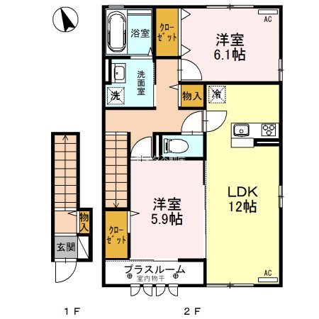 ルビーC 間取り図
