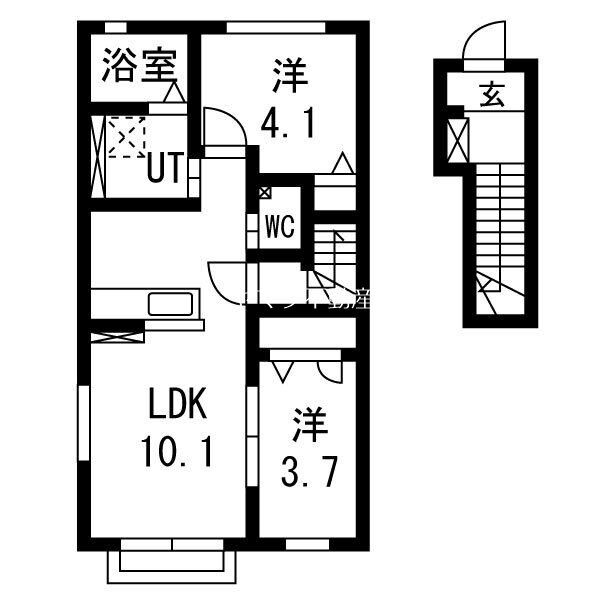 グランシャス雅 間取り図