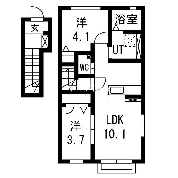 グランシャス雅 間取り図