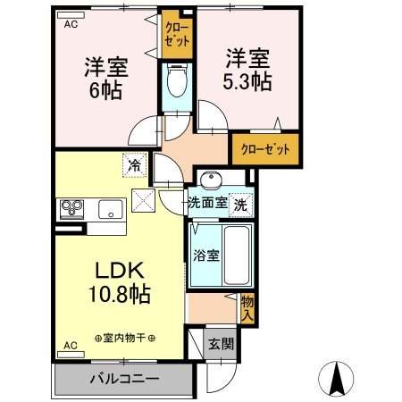 ハーベスト・ムーンⅠ 間取り図