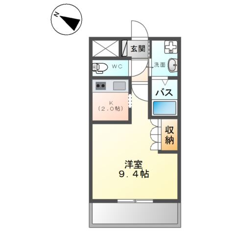 ウイング　ベル 間取り図