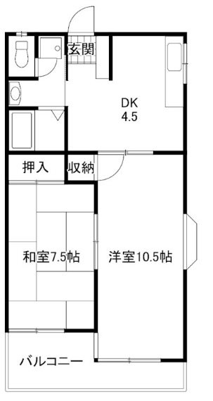 柳沢ハイツ 間取り図