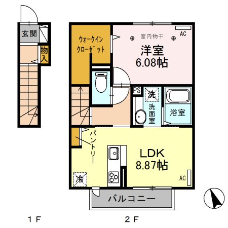 セプトガーデン井野町 間取り図