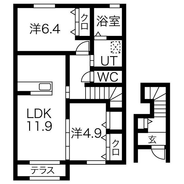 ソレイユ 間取り図