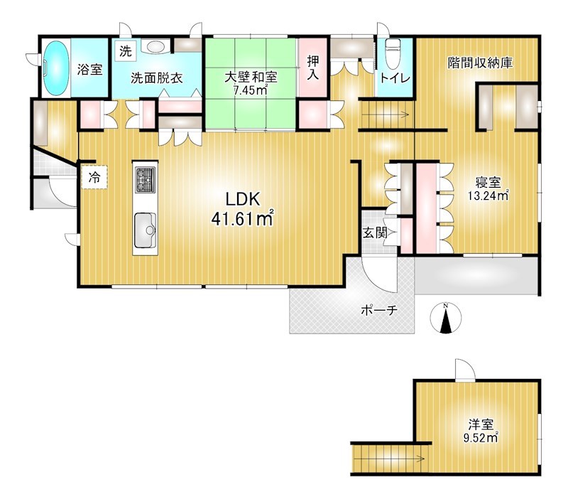 元総社貸戸建  間取り図