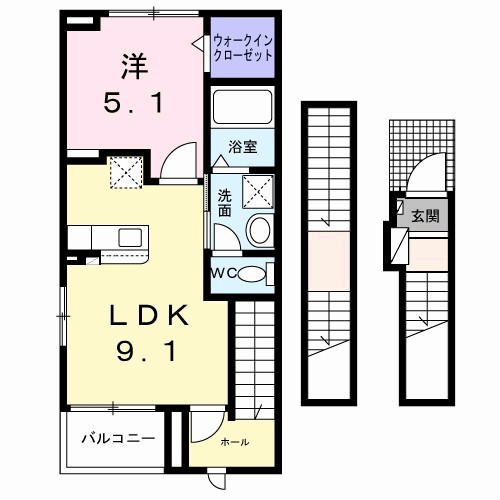 ルーツショアⅣ 間取り図