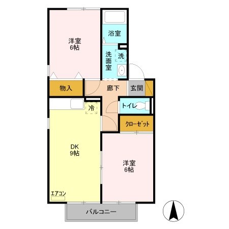 ヴィラ　グランデA・B・C 間取り図