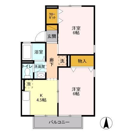 ポラールB 間取り図