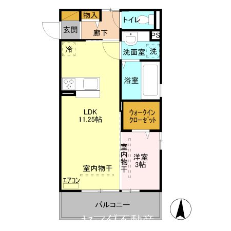 ジュネス稲荷塚 間取り図