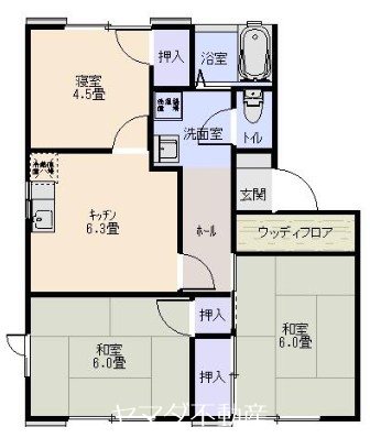 ガーデンハイツ清光Ⅰ 間取り図