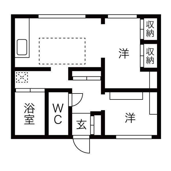 VILLA NOVA 小出 間取り図
