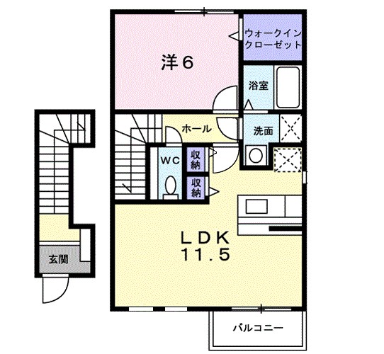 メゾン　アムール 間取り図