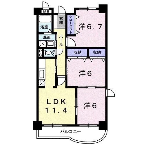 クラール 間取り図