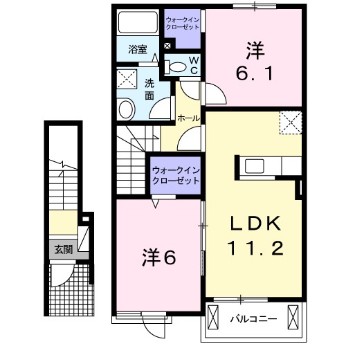 クラール　モーデ 間取り図