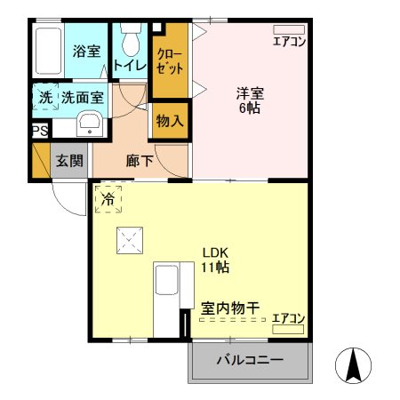 フォンテーヌ 間取り図