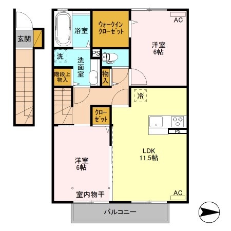 グランテラス高井 間取り図