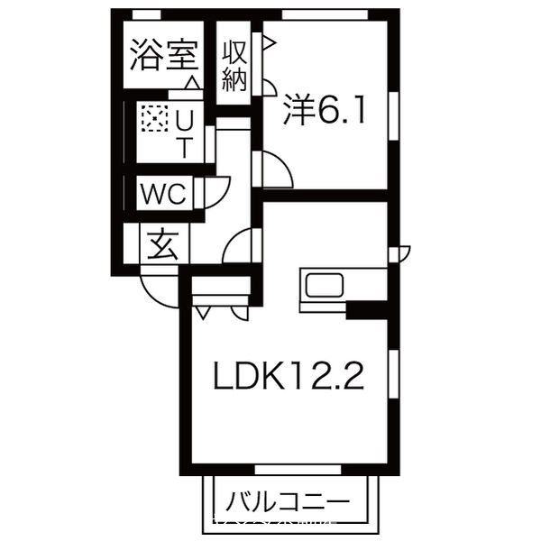 わかばハイムA 間取り図