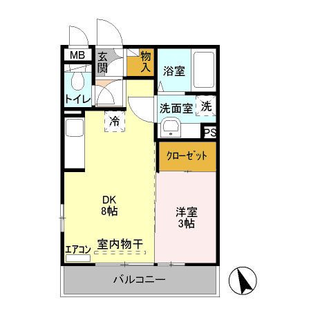 シャトル  ブラン 間取り図