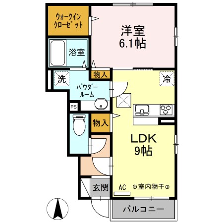 フォンティーヌOZ　Ⅱ 間取り図