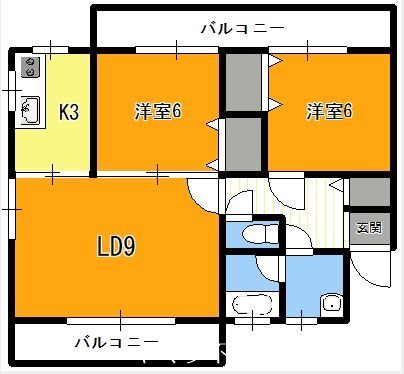 MIKIハイツ１ 間取り図