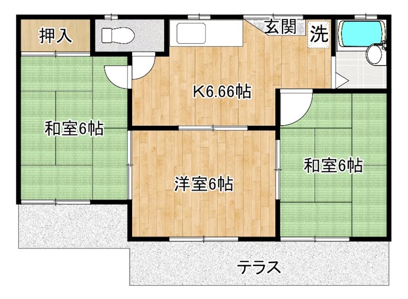 新井住宅 間取り図