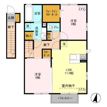 カーサ・コンフォルト  間取り図