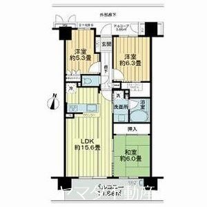 サーパス六供ウエストサイド 間取り図