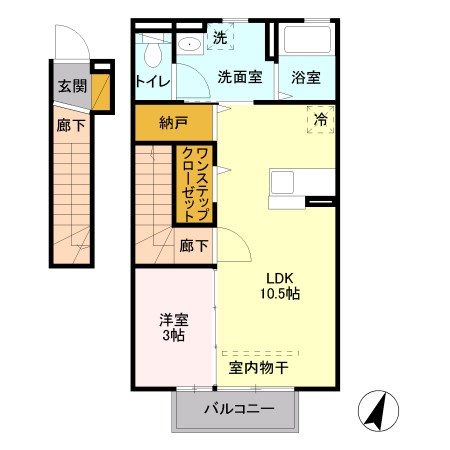 セプトガーデン大渡町 間取り図