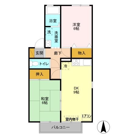 メゾン・ブランシェB 間取り図