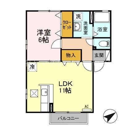 ウィルモアＡ 間取り図