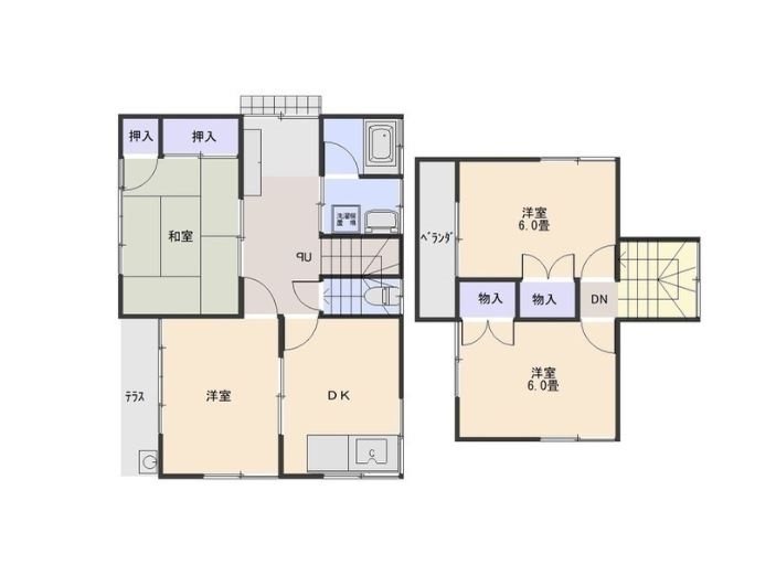 長井貸住宅 間取り図