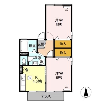 アベニールⅡ 間取り図