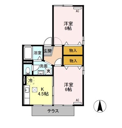 アベニールⅡ 間取り図