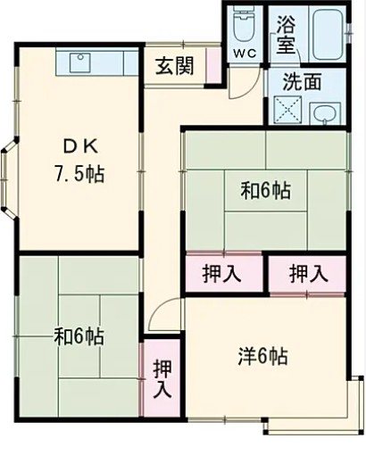 松下貸住宅 間取り図