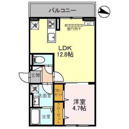 D-ROOM台新田町 間取り図