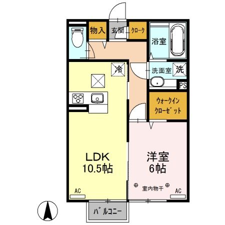 グランテラス西片貝 間取り図