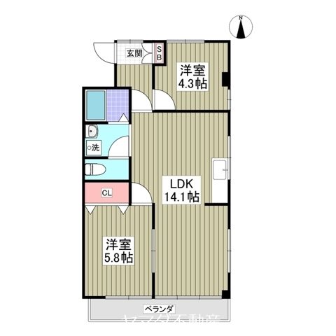 第二サンライフ大嶋 間取り図