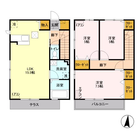 グレースファンタジア１ 間取り図