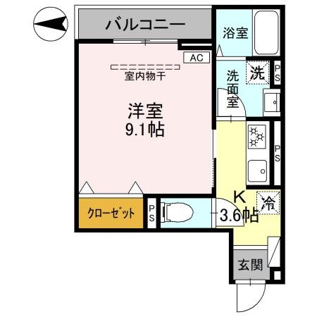 AKコンフォルト高崎栄町 間取り図
