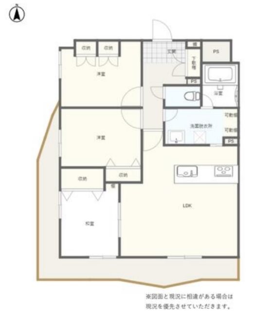 ベルヴィル高崎中居町 間取り図