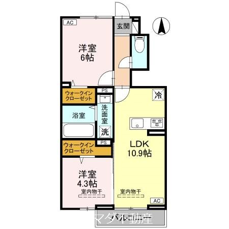 フェリオ文京２ 間取り図